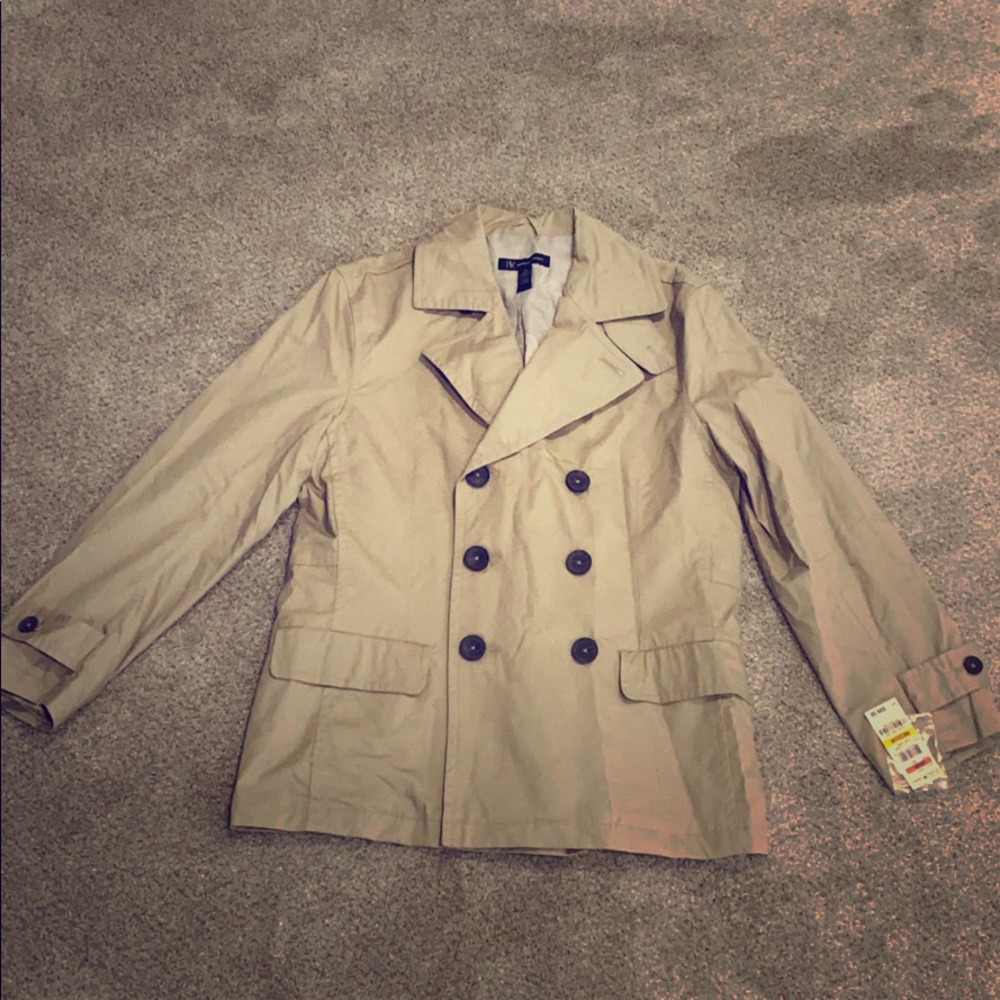 NWT MENS Khaki coat size Medium